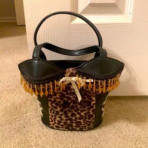 Black bustier purse